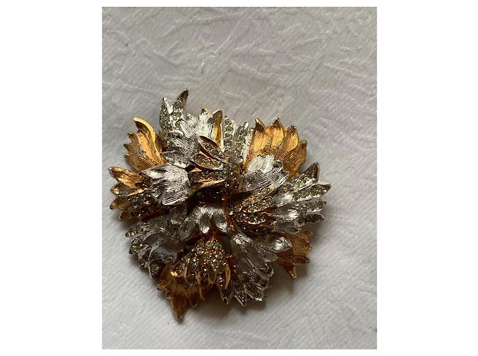 Spilla Pierre Cardin Floreale Sole Oro e Argento D'oro Rame - vista 2