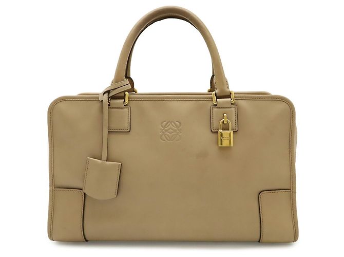 Borsa Loewe Amazona 36 Anagram Beige - vista 2