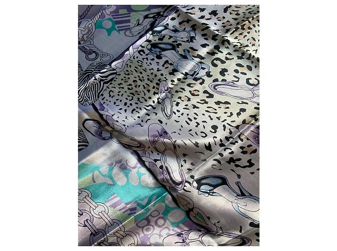 Foulard in seta Romeo Gigli multicolore 90x90 - vista 3