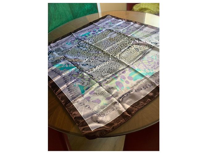 Foulard in seta Romeo Gigli multicolore 90x90 - vista 4