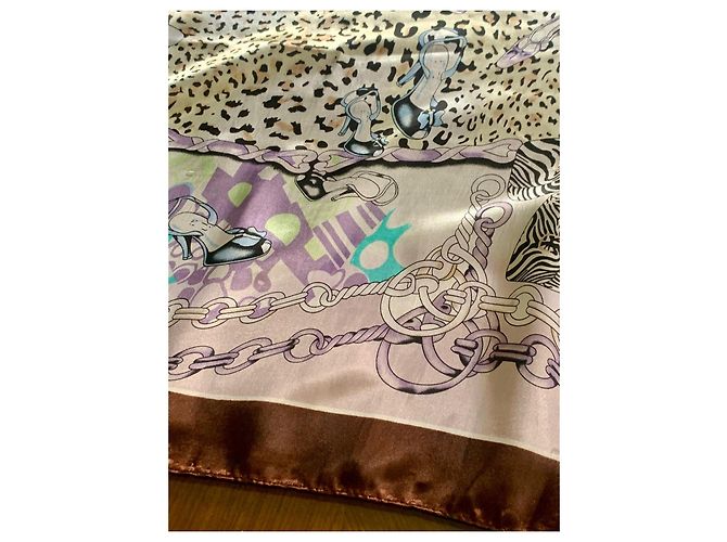 Foulard in seta Romeo Gigli multicolore 90x90 - vista 8