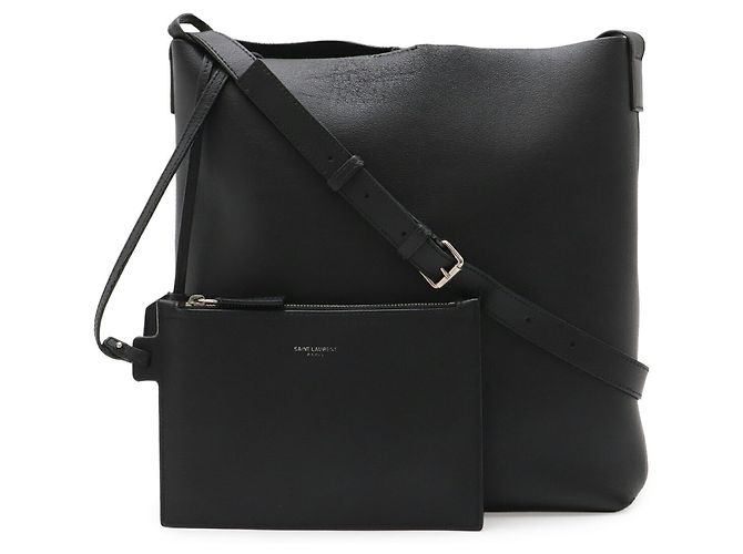 Borsa a spalla in pelle nera Yves Saint Laurent Nero - vista 2