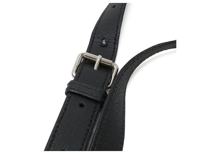 Borsa a spalla in pelle nera Yves Saint Laurent Nero - vista 6