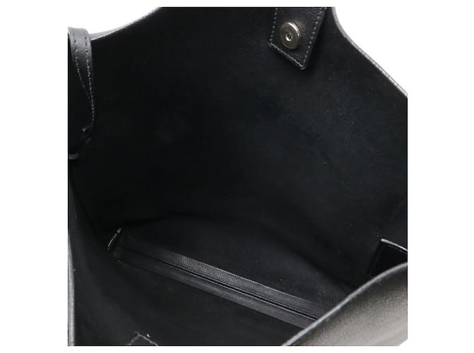 Borsa a spalla in pelle nera Yves Saint Laurent Nero - vista 8