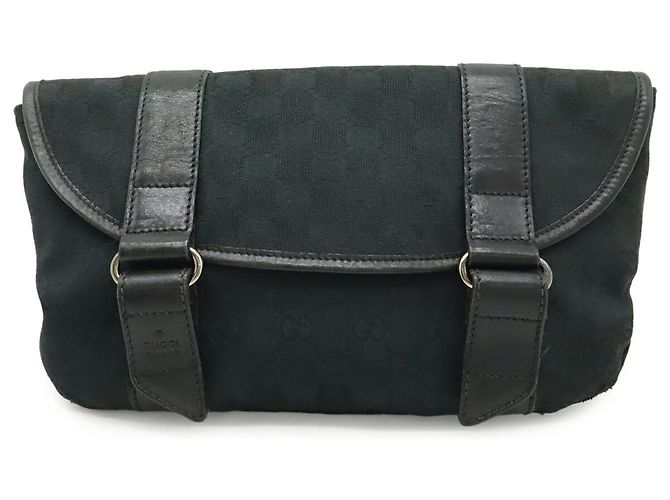 Marsupio in tela GG nera Gucci Nero - vista 2