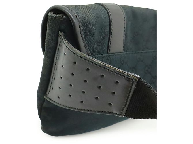 Marsupio in tela GG nera Gucci Nero - vista 5