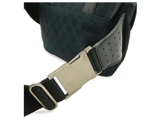 Marsupio in tela GG nera Gucci Nero - vista 6