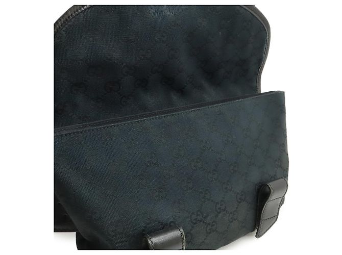 Marsupio in tela GG nera Gucci Nero - vista 8