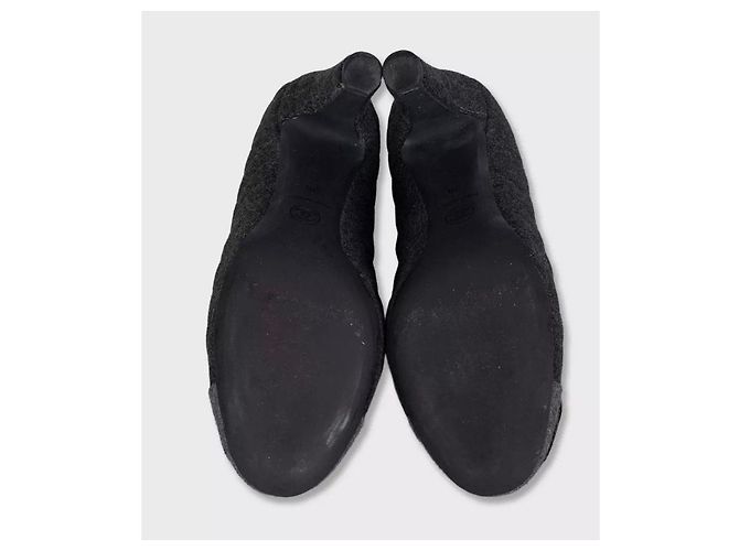 Chanel Pumps aus grauem Textil, Größe 38, gebraucht - Ansicht 5