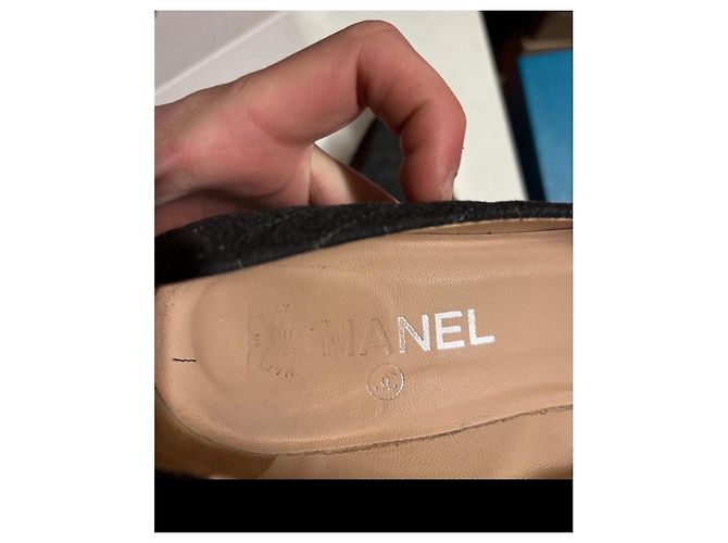 Chanel Pumps aus grauem Textil, Größe 38, gebraucht - Ansicht 6