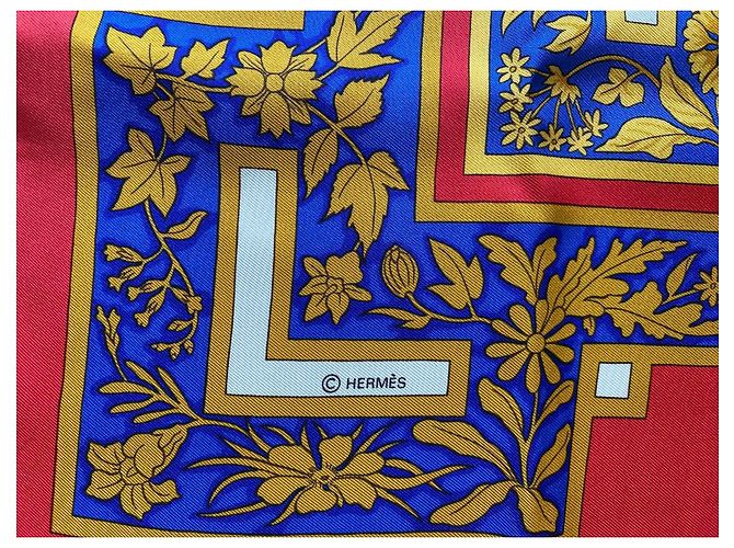 Sciarpa di seta Hermès Les Joyaux de l’Été Rossa Rosso - vista 11