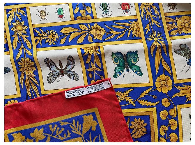 Sciarpa di seta Hermès Les Joyaux de l’Été Rossa Rosso - vista 13