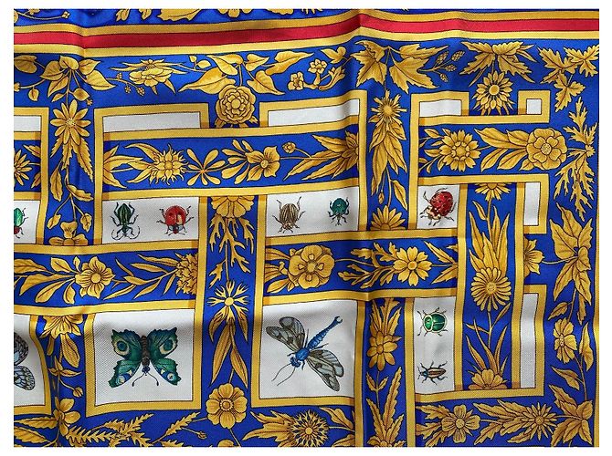 Sciarpa di seta Hermès Les Joyaux de l’Été Rossa Rosso - vista 4