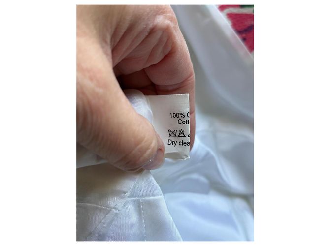 Jaqueta de Verão Thierry Mugler Estampa Floral 1997 Branco Multicor - vista 12