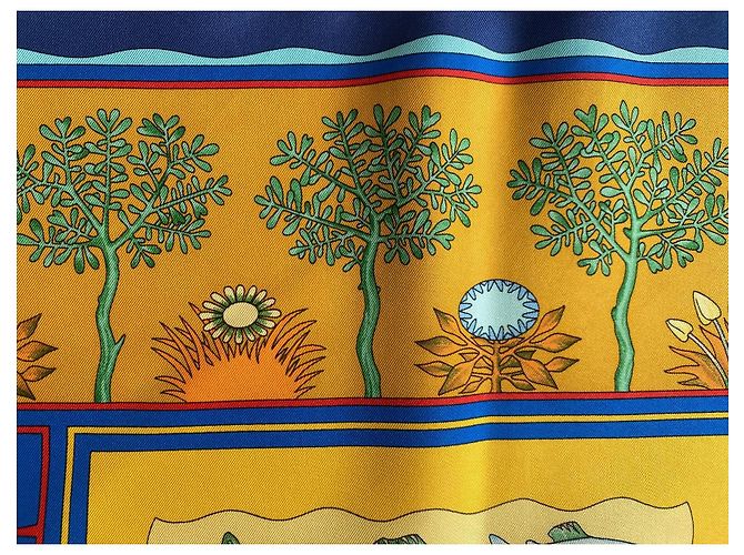 Hermès Seidentuch Paridaiza Blau - Ansicht 11