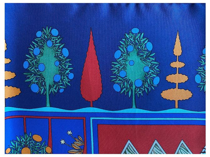 Hermès Seidentuch Paridaiza Blau - Ansicht 12