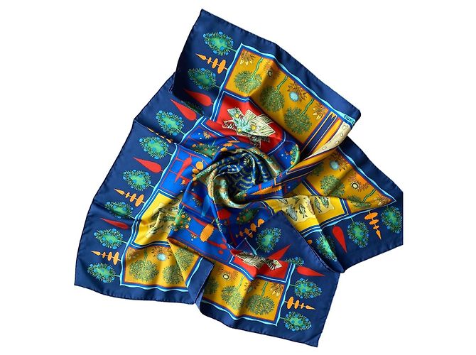 Hermès Seidentuch Paridaiza Blau - Ansicht 14