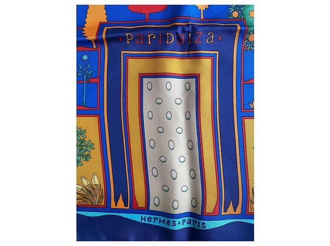 Hermès Seidentuch Paridaiza Blau - Ansicht 2