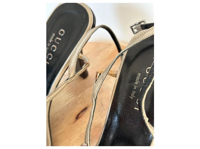 Sandali Gucci con Cristalli - Khaki Cachi - vista 10