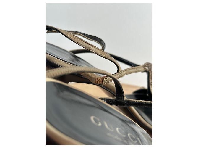 Sandali Gucci con Cristalli - Khaki Cachi - vista 11