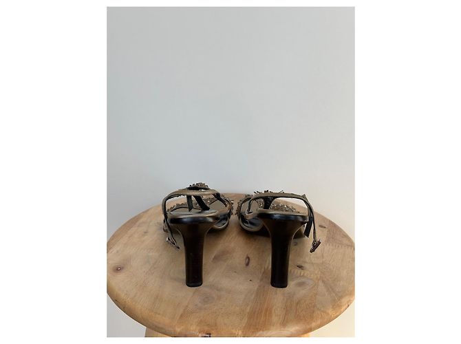 Sandali Gucci con Cristalli - Khaki Cachi - vista 5