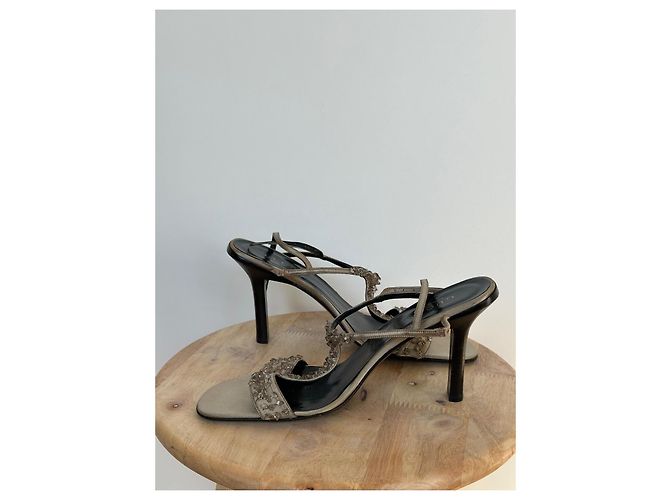 Sandali Gucci con Cristalli - Khaki Cachi - vista 6