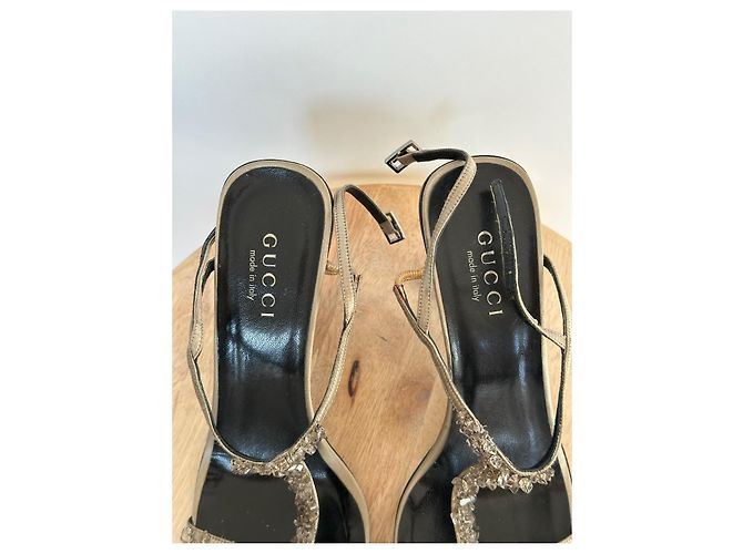 Sandali Gucci con Cristalli - Khaki Cachi - vista 9