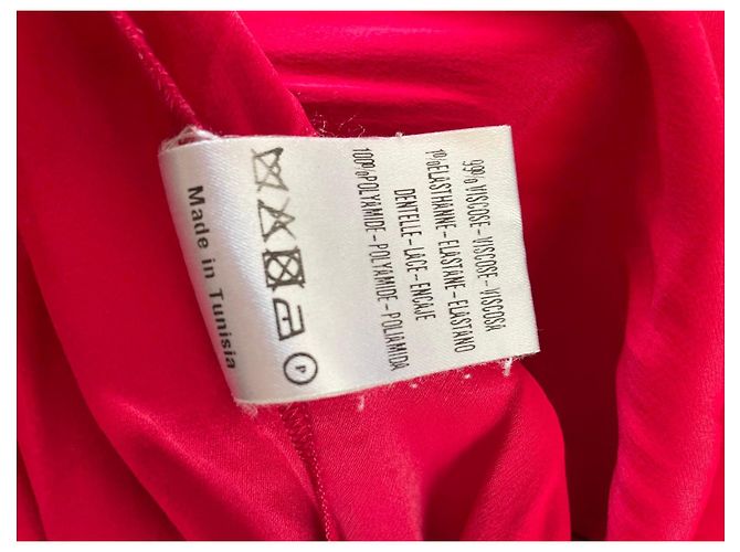 Rotes Spitzenkleid von Sandro - Ansicht 9