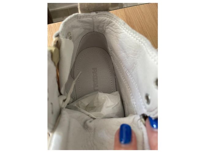 Sneakers alte Pataugas dorate Bianco D'oro - vista 6