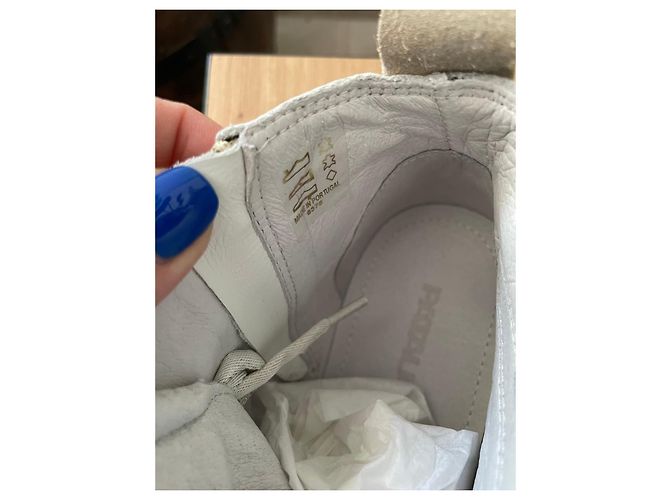 Sneakers alte Pataugas dorate Bianco D'oro - vista 8