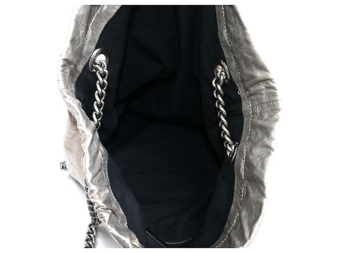 Everyday Borsa a Spalla Balenciaga Crush Medium D'oro - vista 4