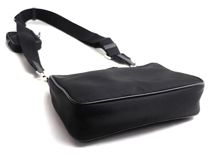 Borsa a Spalla Prada Tessuto Nero - vista 3