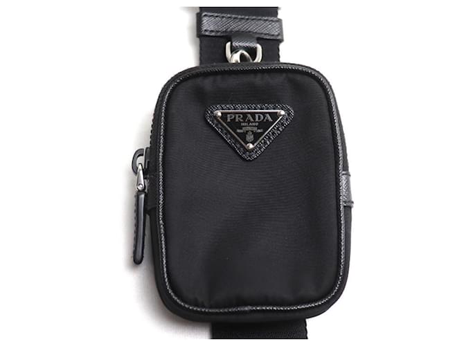 Borsa a Spalla Prada Tessuto Nero - vista 6