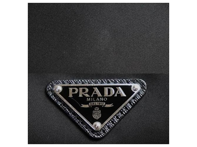 Borsa a Spalla Prada Tessuto Nero - vista 8