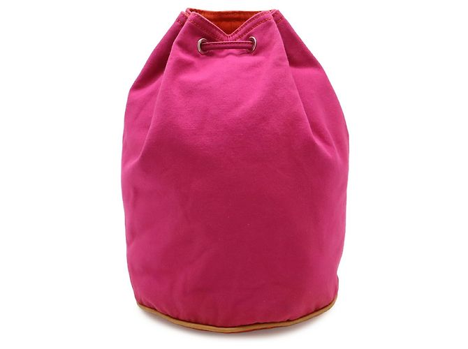 Borsa a Spalla Hermès Polochon Mimil GM Rosa Rosso - vista 2