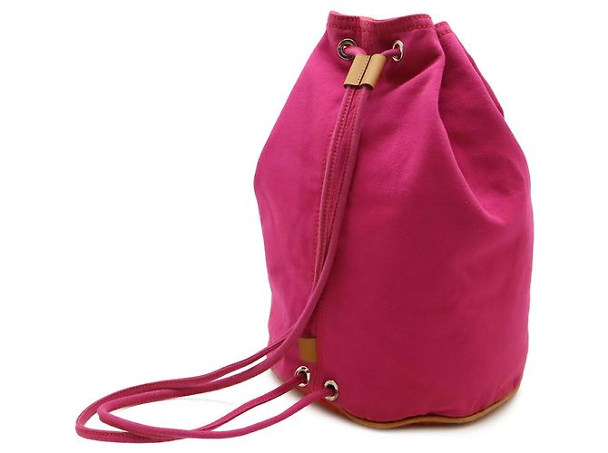 Borsa a Spalla Hermès Polochon Mimil GM Rosa Rosso - vista 3