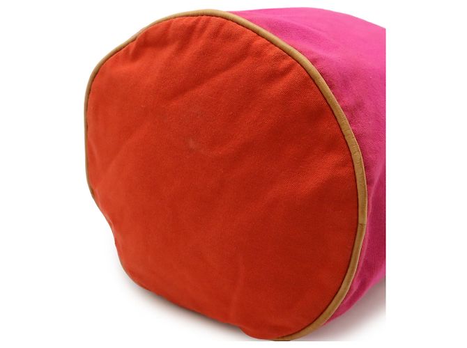 Borsa a Spalla Hermès Polochon Mimil GM Rosa Rosso - vista 4