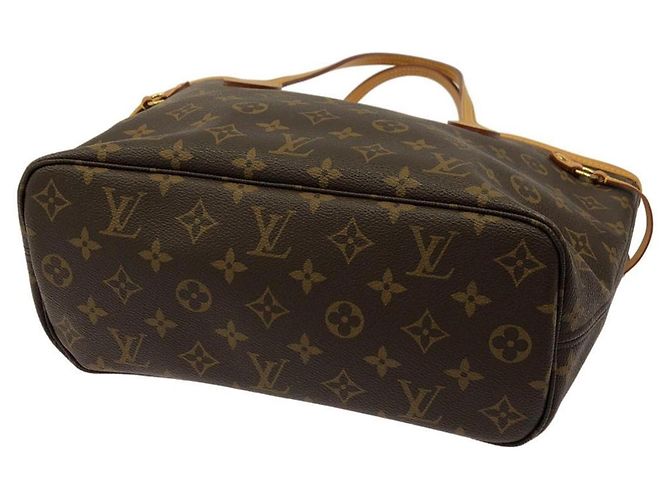 Bolso Louis Vuitton Monogram Neverfull PM Castaño Fucsia - vista 2
