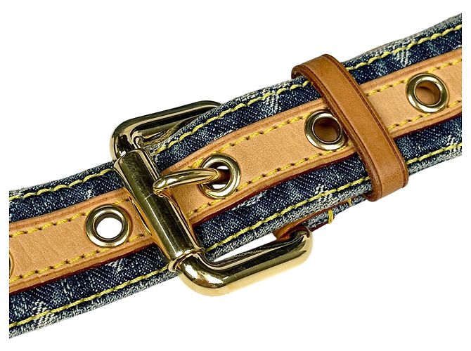 Bumbag in denim Monogram Louis Vuitton Blu - vista 10