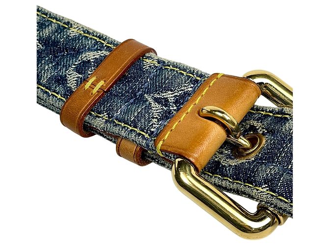 Bumbag in denim Monogram Louis Vuitton Blu - vista 11