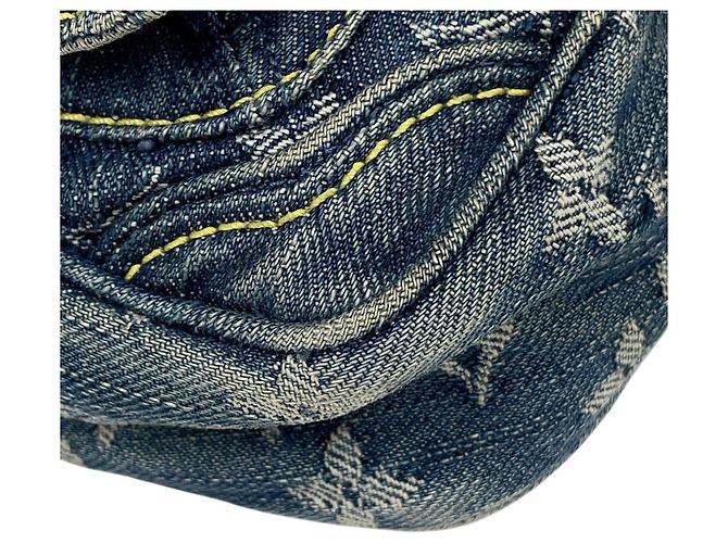 Bumbag in denim Monogram Louis Vuitton Blu - vista 7