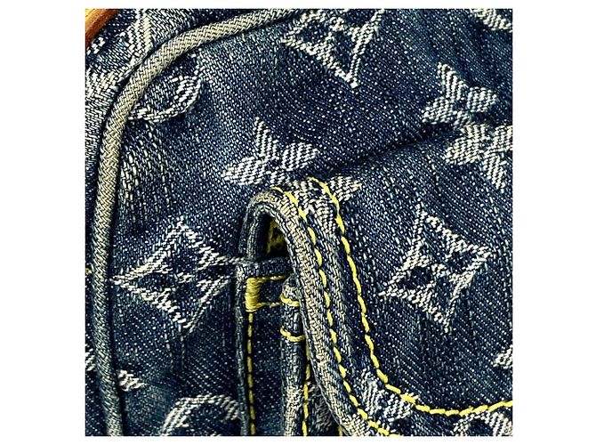 Bumbag in denim Monogram Louis Vuitton Blu - vista 8