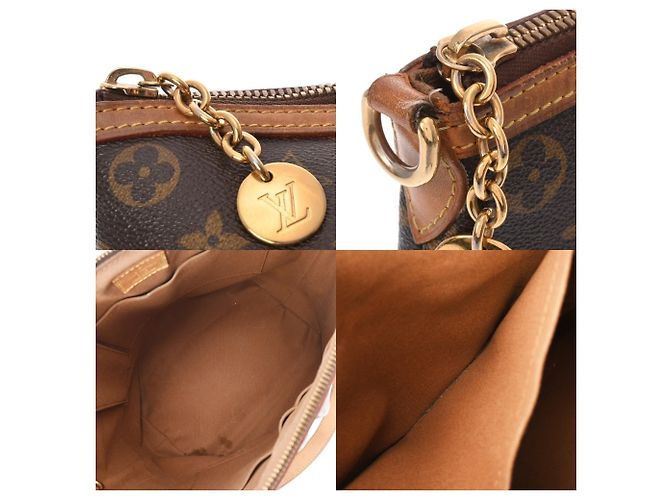 Borsa Louis Vuitton Monogram Palermo PM Marrone - vista 10
