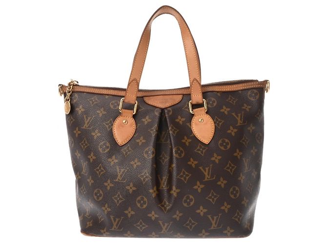 Borsa Louis Vuitton Monogram Palermo PM Marrone - vista 2