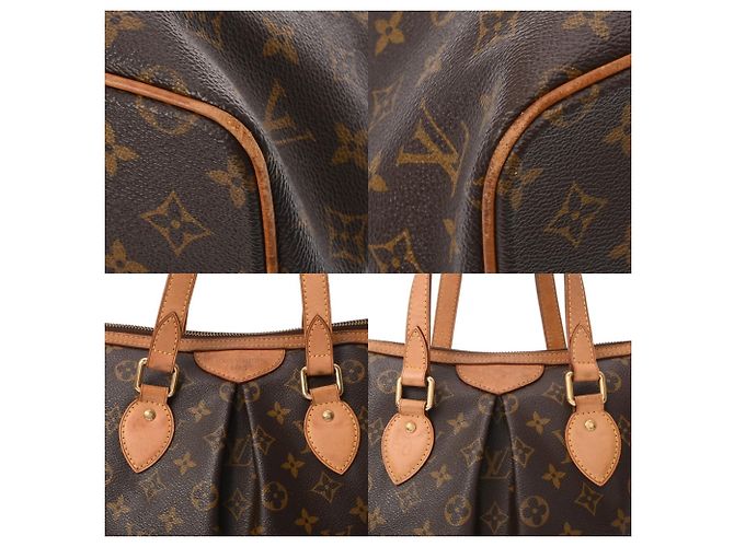 Borsa Louis Vuitton Monogram Palermo PM Marrone - vista 9