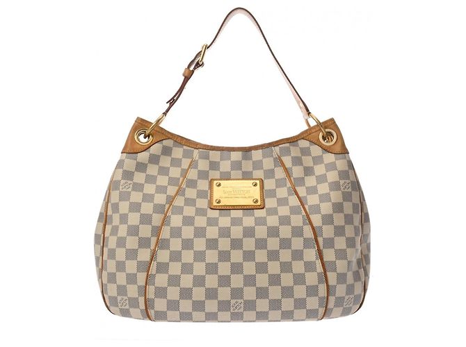 Borsa Louis Vuitton Damier Azur Galliera PM Bianco - vista 2