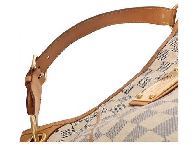 Borsa Louis Vuitton Damier Azur Galliera PM Bianco - vista 6