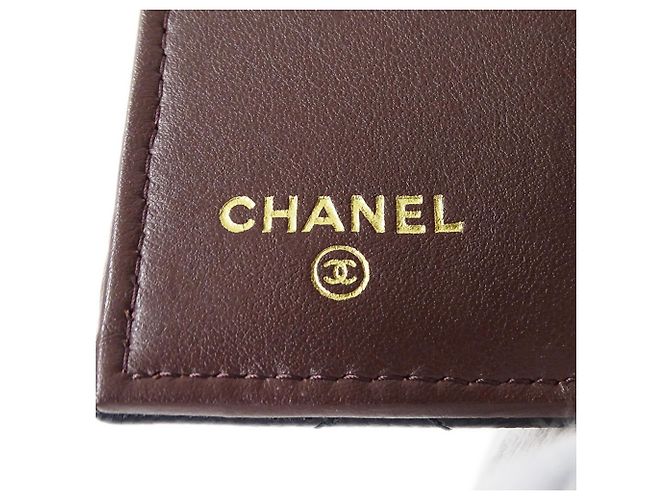 Portafoglio tri-fold Matelassé da donna Chanel Nero - vista 5