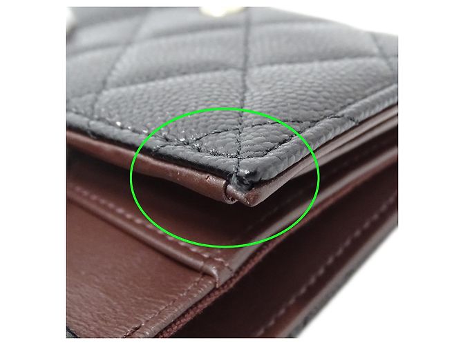 Portafoglio tri-fold Matelassé da donna Chanel Nero - vista 9
