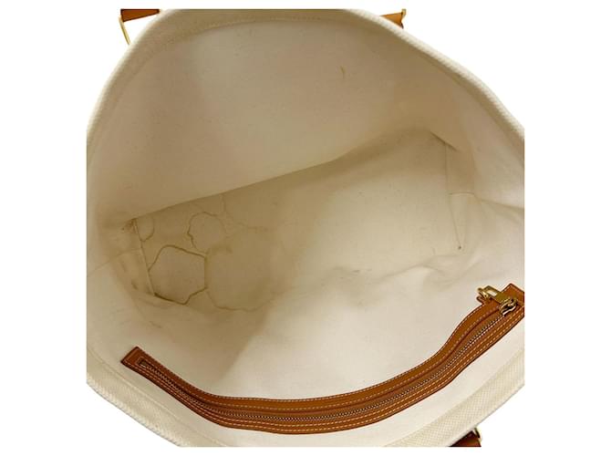 Céline Celine Canvas Tragetasche Braun Weiß - Ansicht 11